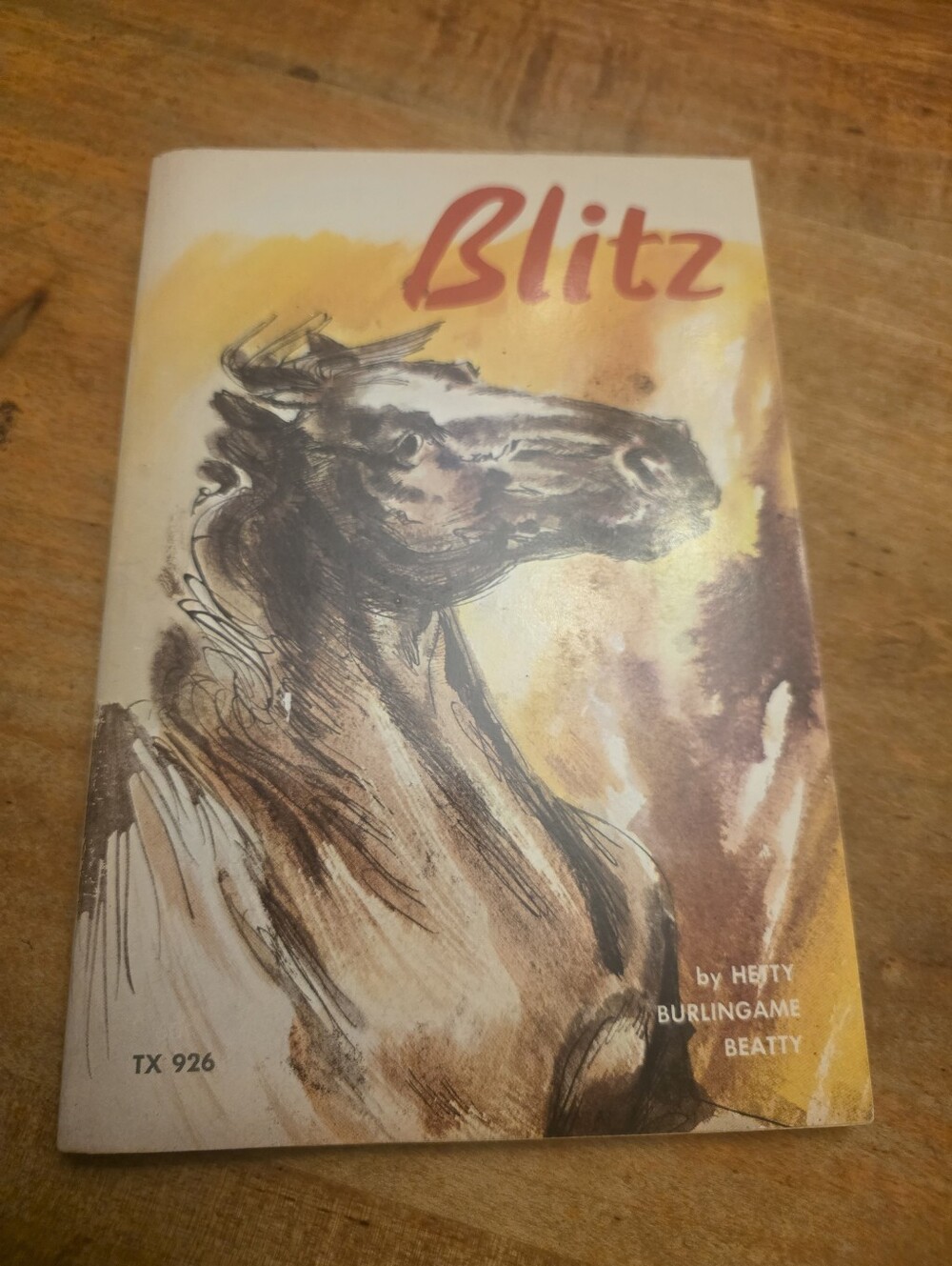 Blitz - Hetty Burlingame Beatty PB 1966 Vintage Scholastic Printing Illustrated